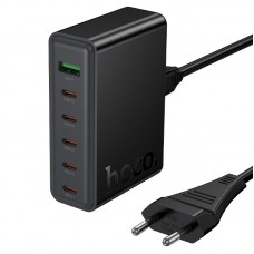 Сетевое зарядное устройство Hoco C152A 70W (5USB-A + 1USB-C)