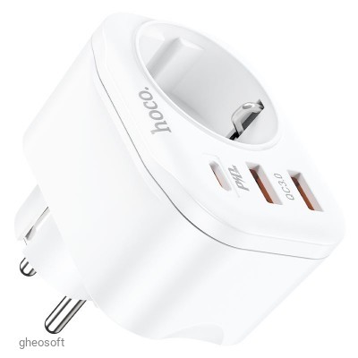 USB Charger Hoco NS3 Multifunctional socket(1C2A PD20W fast charge)