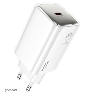USB Charger 65W Hoco N48, PD65W, GaN