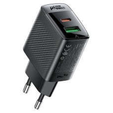 Incarcator Retea Acefast A98, 30W, GaN, USB-C + USB-A, Alb