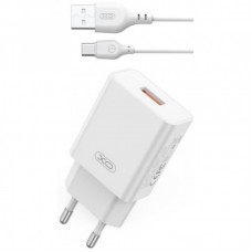 Сетевое зарядное устройство XO L127 18W QC3.0 + Type-C