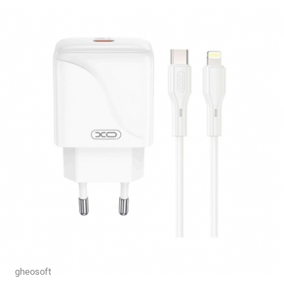 Сетевое зарядное устройство XO L141 20W + кабель Lightning