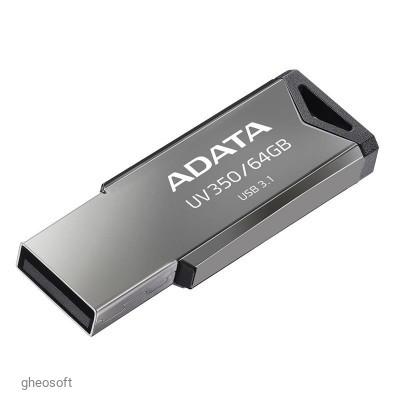64GB USB3.1 ADATA UV350 Silver Metal