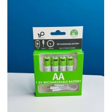 Аккумулятор Hoco AA 860mAh 1.5V с зарядкой USB Type-C