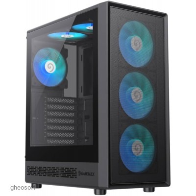 Gamemax Storm 2 AB, 6x120mm, Tempered Glass