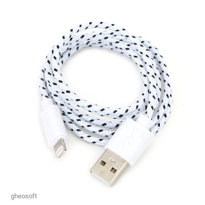 USB2.0 - Apple Lightning 1m Omega White