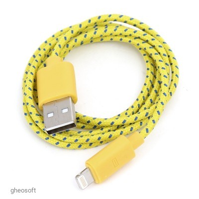 USB2.0 - Apple Lightning 1m Omega Yellow