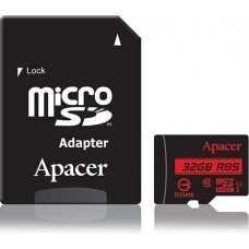 Карта памяти Apacer 32GB microSD Class10 UHS-I + SD adapter