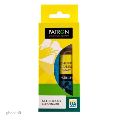 Набор для очистки экранов PATRON F3-018 (спрей 100 мл + салфетка)