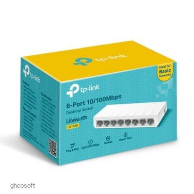 Неуправляемый коммутатор TP-LINK LS1008 (8 портов, 100 Мбит/с)