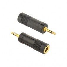 Аудио переходник Cablexpert 6.3мм (F) - 3.5мм (M) A-6.35F-3.5M