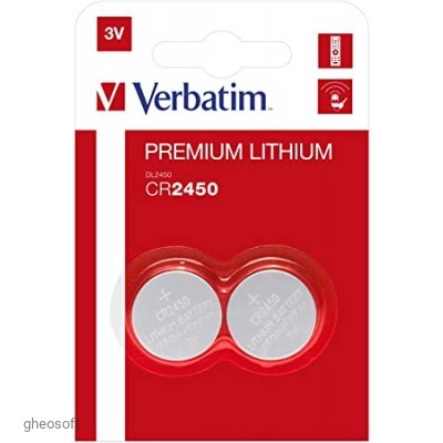 Литиевая батарейка Verbatim CR2450 (49938) 3V