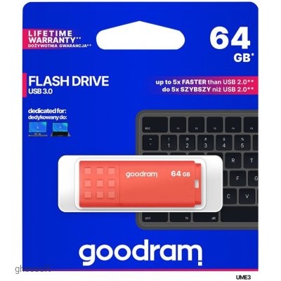 64GB USB3.0 Goodram UME3 Orange, 60 / 20 MByte/s
