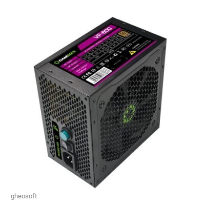 PSU 800W GAMEMAX VP-800, 80+ Bronze, Active PFC, 120mm fan