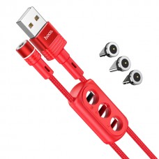 Магнитный кабель Hoco U98 Sunway 3-в-1, 1м