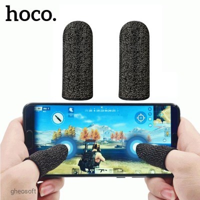 Hoco GM4 Phantom Superconducting fiber mobile game finger cots(silver Fiber)