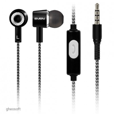 Наушники SVEN E-109M Black (4pin)