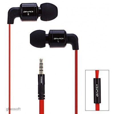 Awei Es-600i, Black/Red