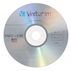 DVD+RW 120min/4.7GB, 4x, Verbatim, Matt Silver