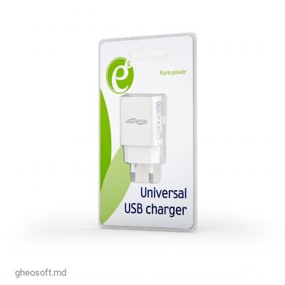 USB Charger EnerGenie EG-UC2A-03-W, 2A, White