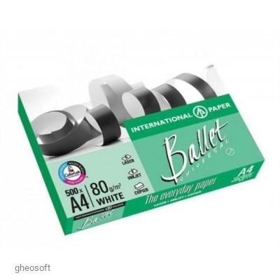 80G Ballet - A4, 80g/m2, 500 sheet