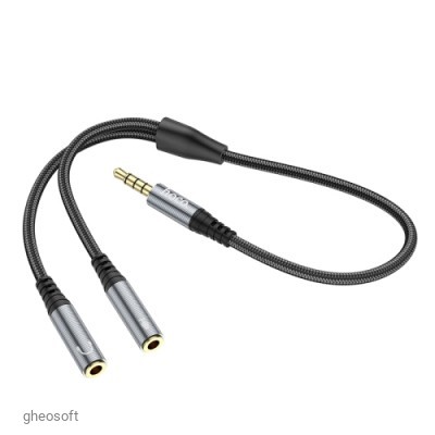 3,5mm(M) 4pin - 3.5mm(F)x2 Hoco metal