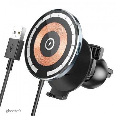 Car Holder Hoco CW42 Discovery Edition, wireless, charger 15W
