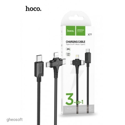 3in1 TypeC - TypeC/Lightning/Micro - Hoco X77