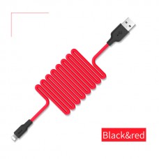 Lightning/USB2.0 - 1m Hoco X21 Silicone, red