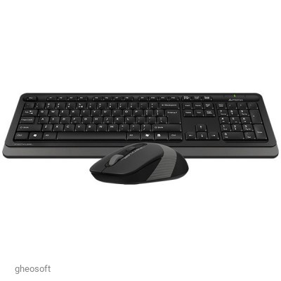 A4Tech FG1010S, Fn Keys, Splash Proof, Silent Mouse, 1xAA/1xAA, Grey