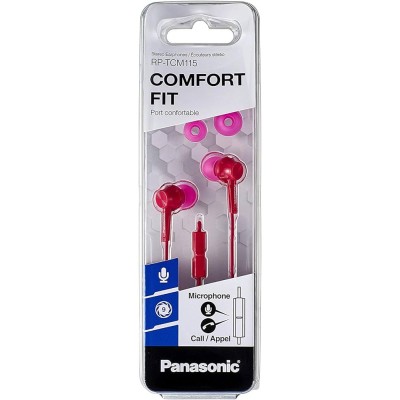Căști Panasonic RP-TCM115GCP Pink cu Microfon