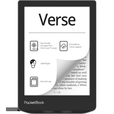 PocketBook 629 Verse, 6" Eink Carta, Mist Grey