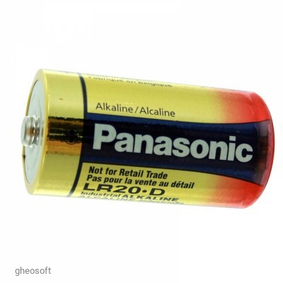 D Panasonic "ALKALINE Power" 1.5V, 1bc