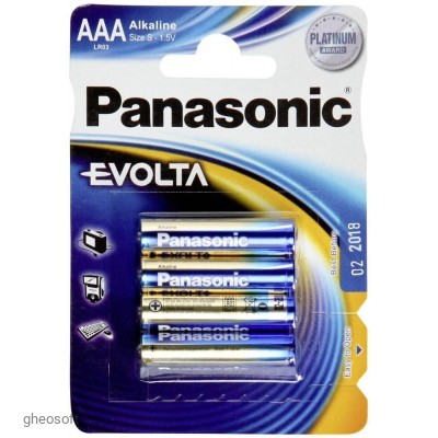 Батарейки AAA Panasonic EVOLTA (LR03EGE/4BP), 4 шт.