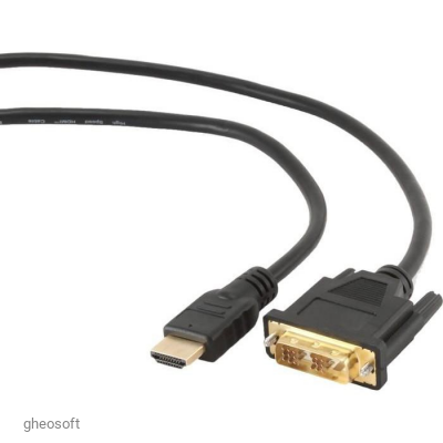 HDMI M - DVI M 0.5m Gembird CC-HDMI-DVI-0.5M