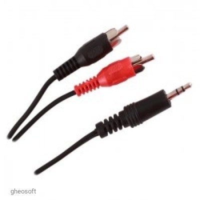 3,5mm(M) - RCA(M)x2 1,5m Gembird CCA-458