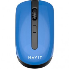 Havit HV-MS989GT, 800-1600dpi, 4 buttons, Ambidextrous, 1xAA, 2.4Ghz, Black/Blue