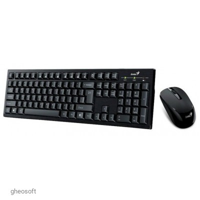 Genius Smart KM-8101, Dust-proof, Quiet typing, 1000dpi, EN/RU, Black