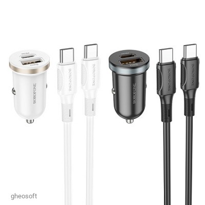 USB Charger 30W Borofone BZ22 PD30W + QC3.0 + Lightning