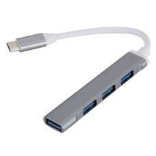 Type-C Hub Aluminum, 3 x USB2.0; 1 x USB3.0