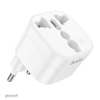 Adapter US/UK Plug to EU Plug, Hoco DC60