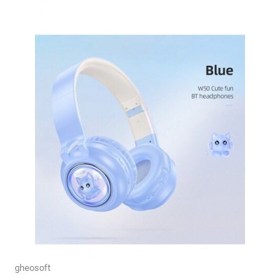Беспроводные наушники Hoco W50 (Blue)