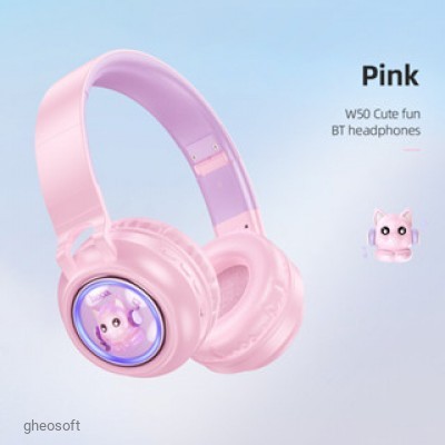 Беспроводные наушники Hoco W50 (Pink)