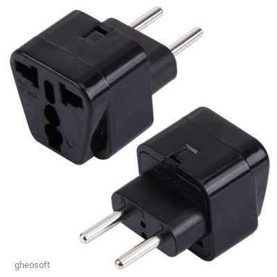 Adapter US/UK Plug to EU Plug