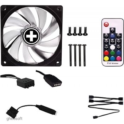 Fan 120mm XILENCE Performance A+ SET , RGB LED + RC