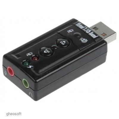 USB to Audio Sound Card Virtual 7.1