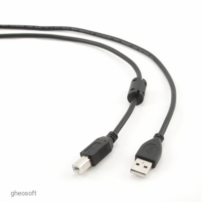 Cable USB A/B, 1.8m, Gembird CCF-USB2-AMBM-6