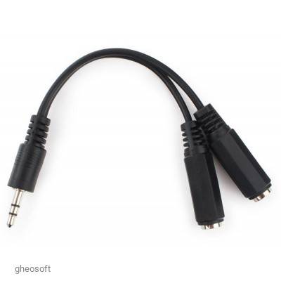 3,5mm(M) - 3,5mm(M)x2 10cm Cablexpert