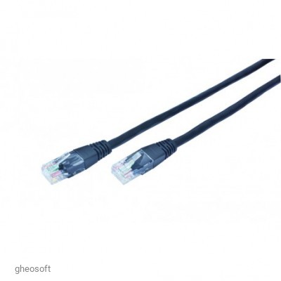 Патч-корд Cat.5E, 3 метра, черный (PP12-3M/BK)