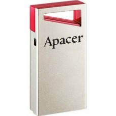 32GB Apacer "AH112", Silver-Red, Super-Mini, Metal, Capless